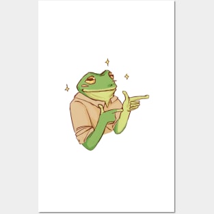 Froggy Finger Guns Posters and Art